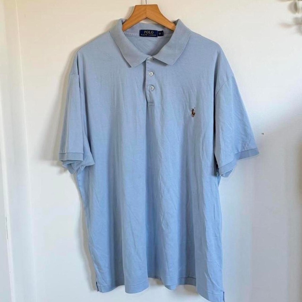 Polo Ralph Lauren Preppy Baby Blue Polo Shirt 2XB
